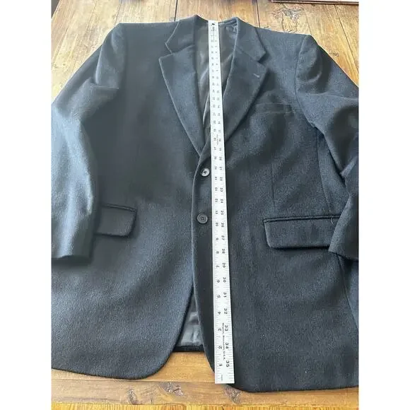 Bernhard Altmann Courture 100% Cashmere Blazer Jacket Black Size 46L Vintage
